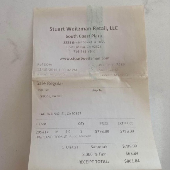 Stuart Weitzman Highland Boot - Topo - Picture 6 of 6